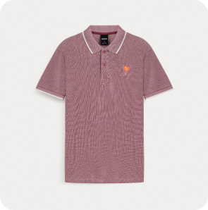 Polo with Tipping Details